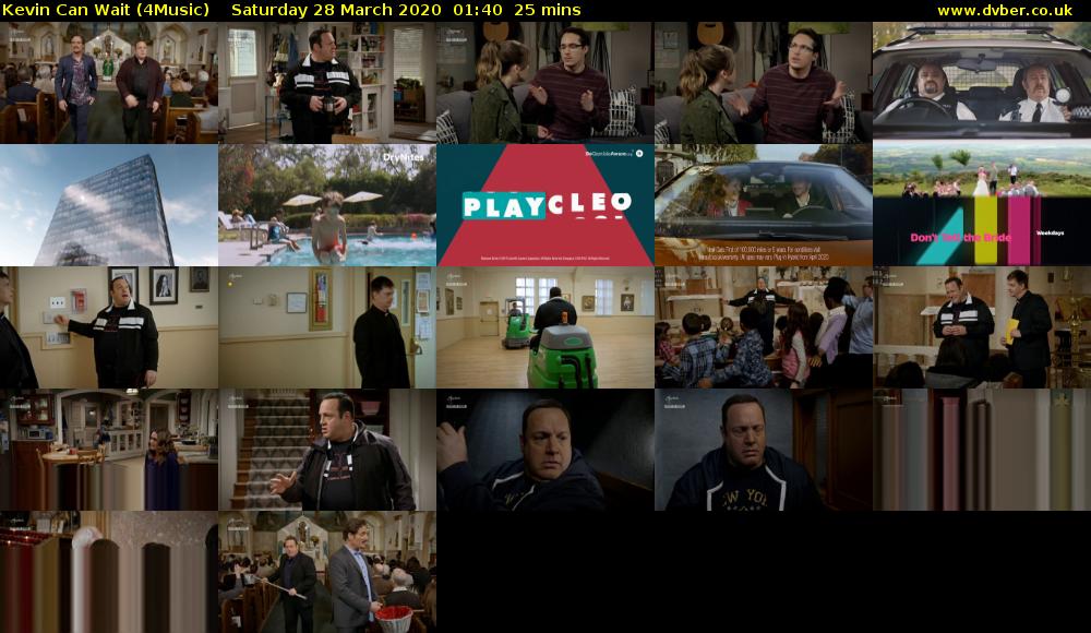 Kevin Can Wait (4Music) Saturday 28 March 2020 01:40 - 02:05