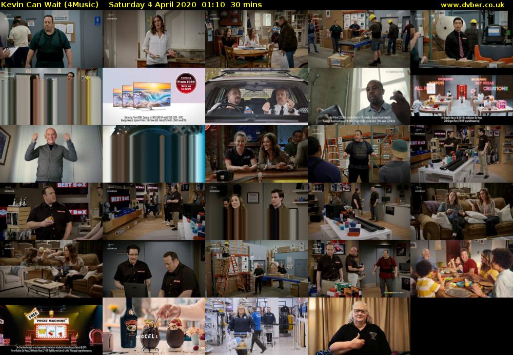 Kevin Can Wait (4Music) Saturday 4 April 2020 01:10 - 01:40