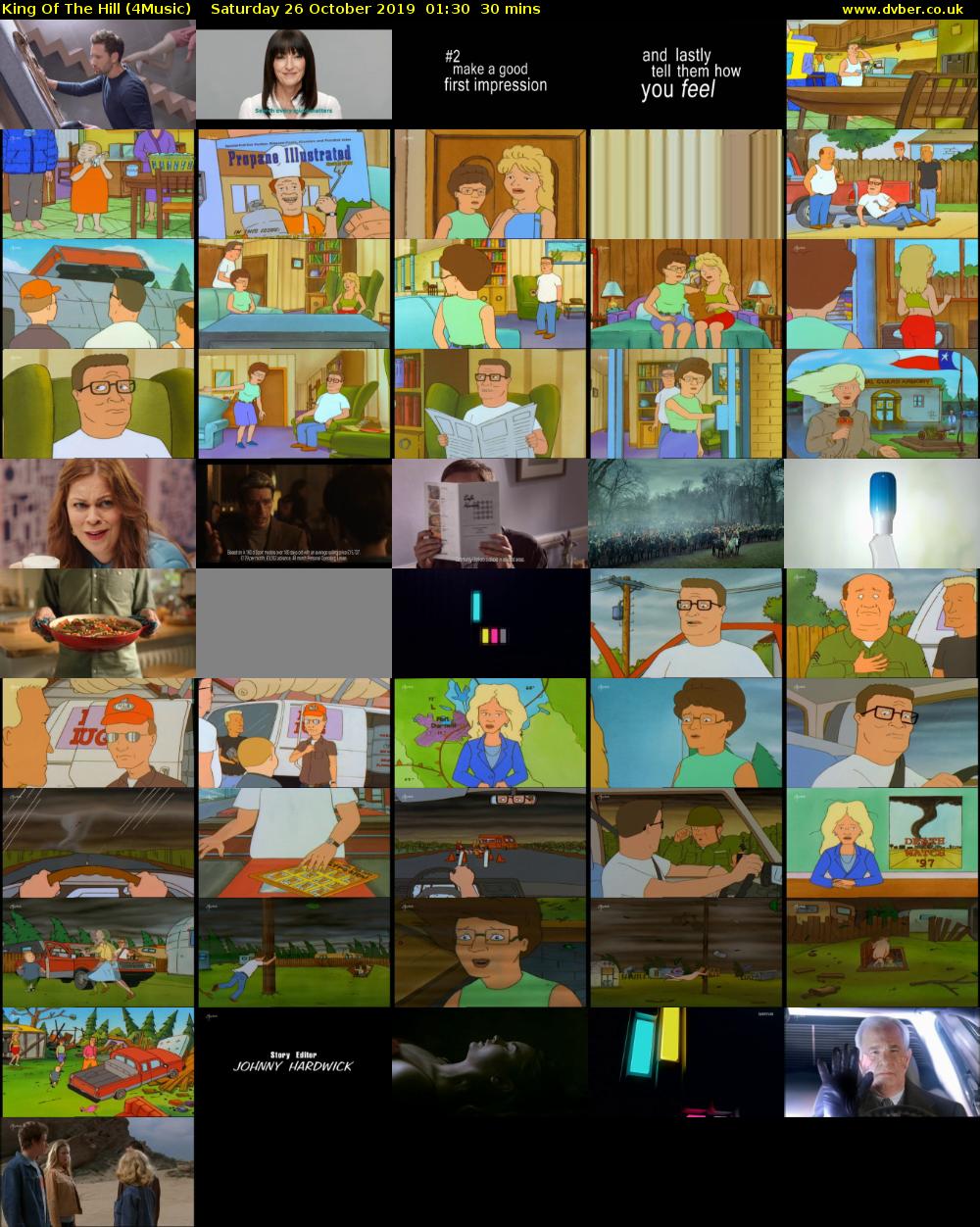 King Of The Hill (4Music) Saturday 26 October 2019 01:30 - 02:00