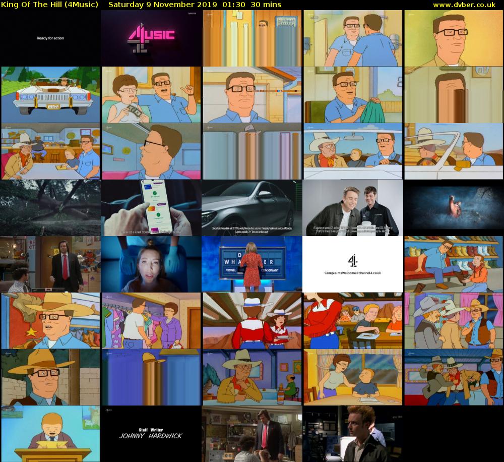 King Of The Hill (4Music) Saturday 9 November 2019 01:30 - 02:00