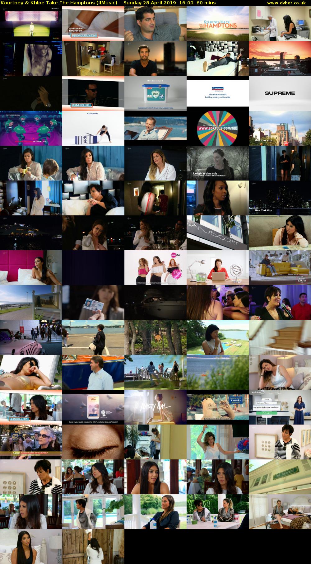 Kourtney & Khloe Take The Hamptons (4Music) Sunday 28 April 2019 16:00 - 17:00