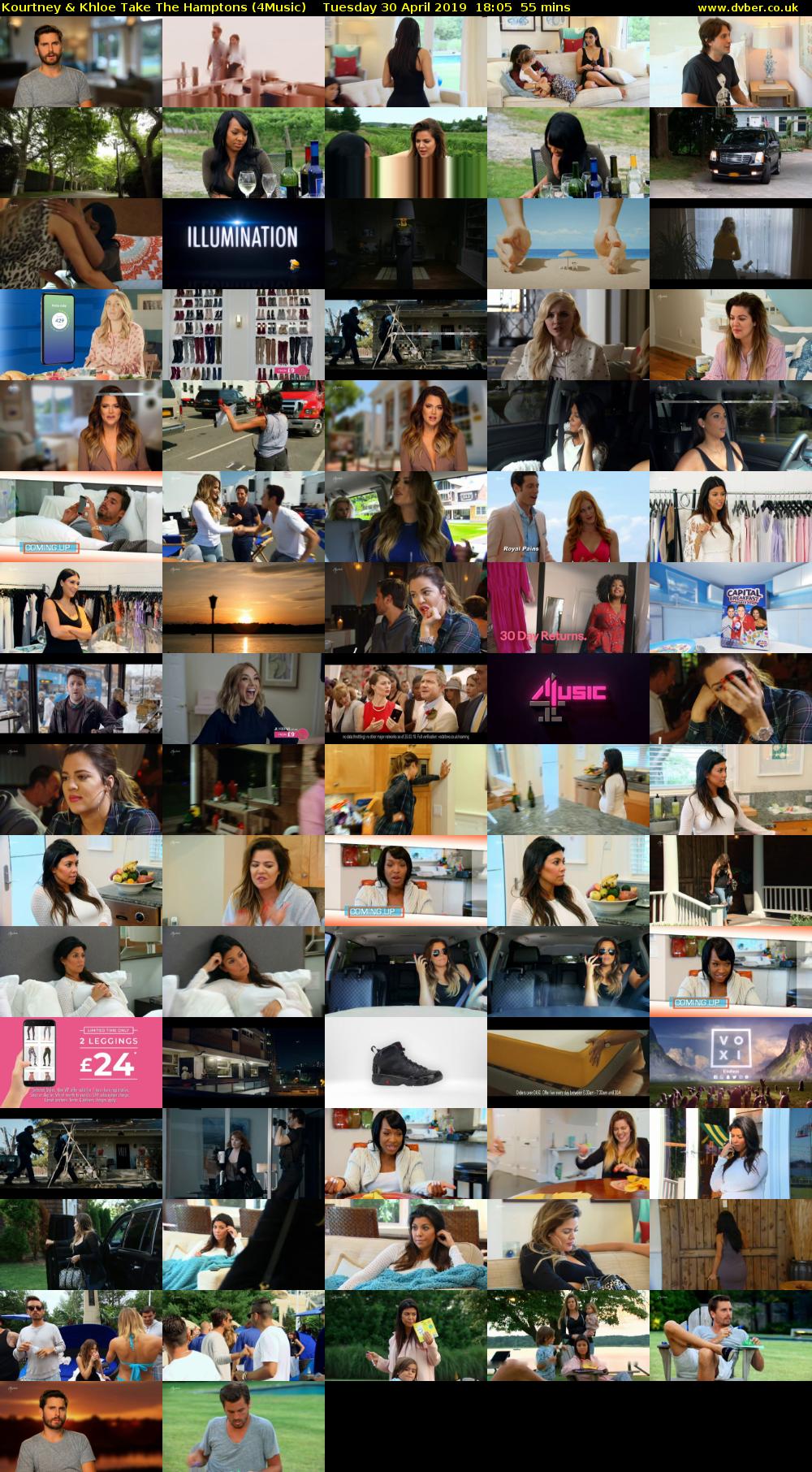Kourtney & Khloe Take The Hamptons (4Music) Tuesday 30 April 2019 18:05 - 19:00