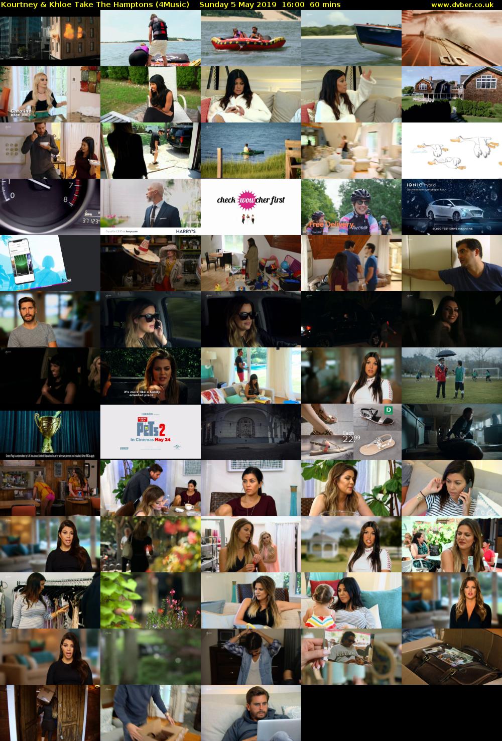 Kourtney & Khloe Take The Hamptons (4Music) Sunday 5 May 2019 16:00 - 17:00