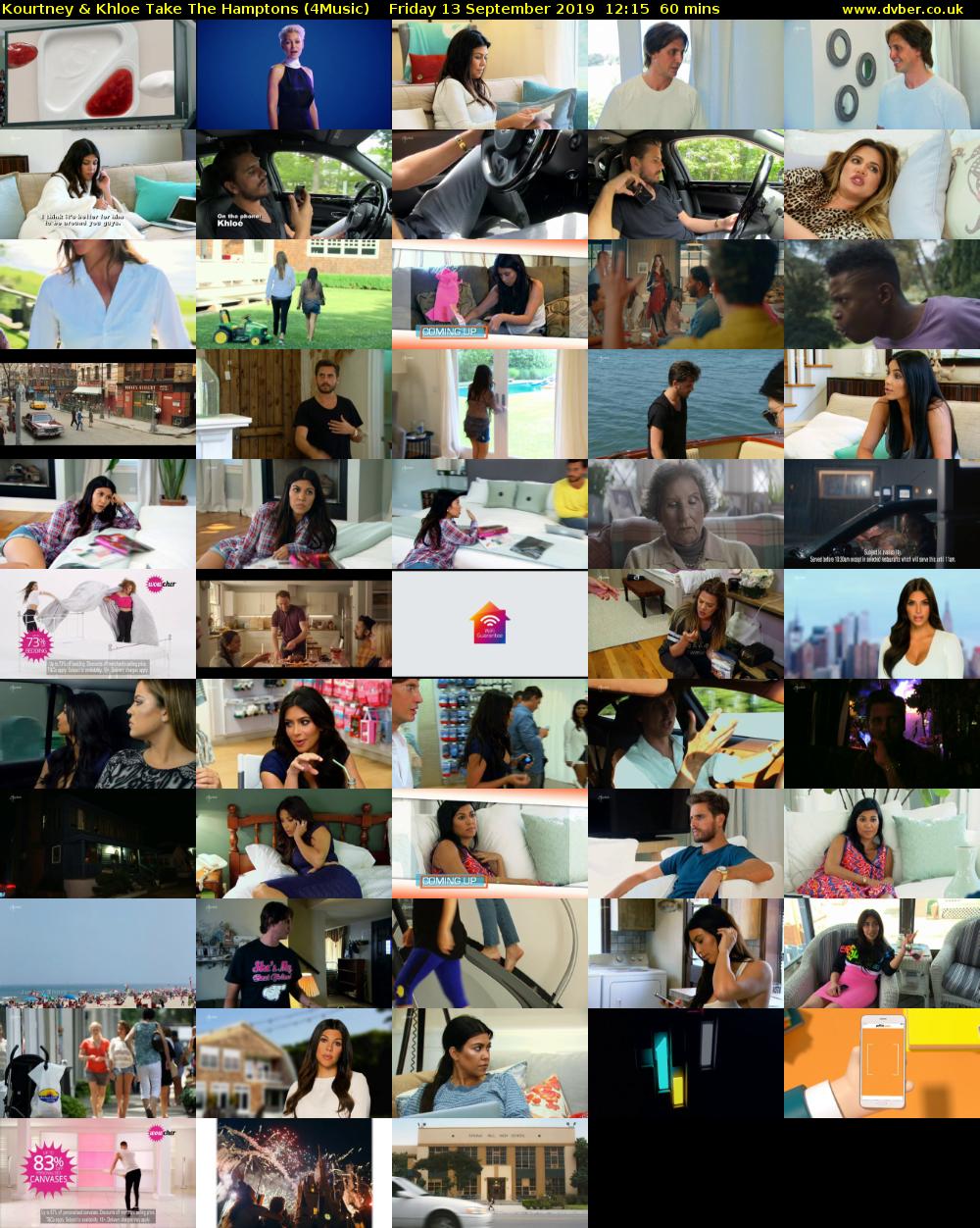 Kourtney & Khloe Take The Hamptons (4Music) Friday 13 September 2019 12:15 - 13:15