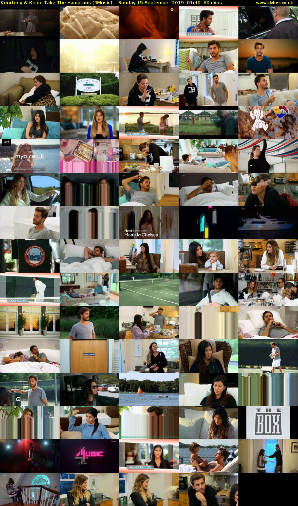 Kourtney & Khloe Take The Hamptons (4Music) Sunday 15 September 2019 01:40 - 02:40