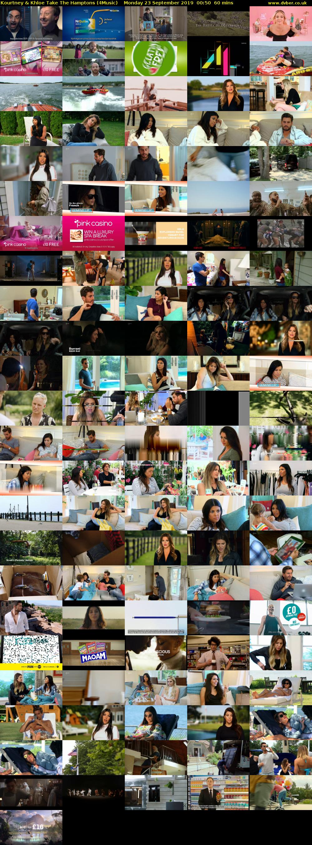 Kourtney & Khloe Take The Hamptons (4Music) Monday 23 September 2019 00:50 - 01:50