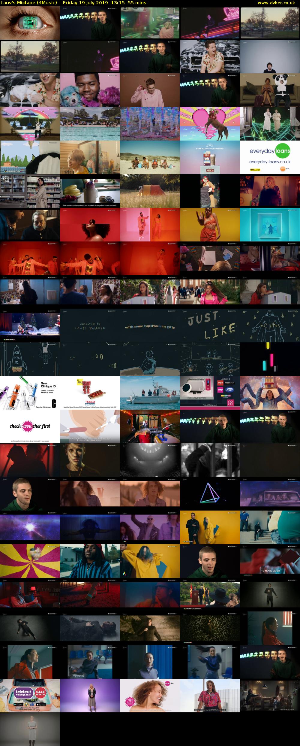 Lauv's Mixtape (4Music) Friday 19 July 2019 13:15 - 14:10