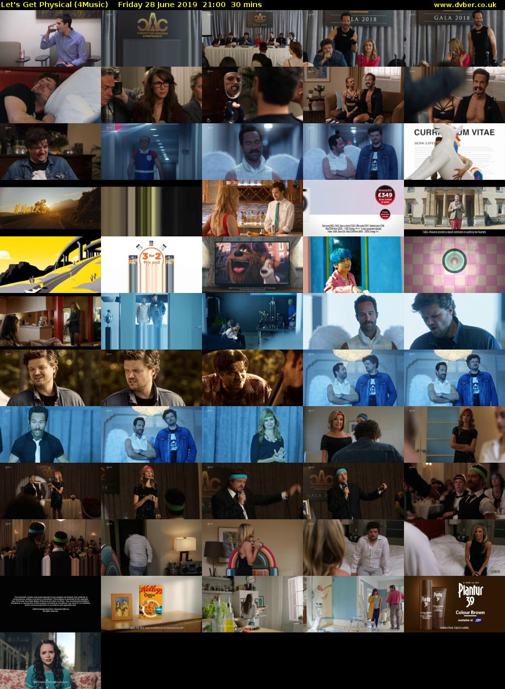 Let's Get Physical (4Music) Friday 28 June 2019 21:00 - 21:30