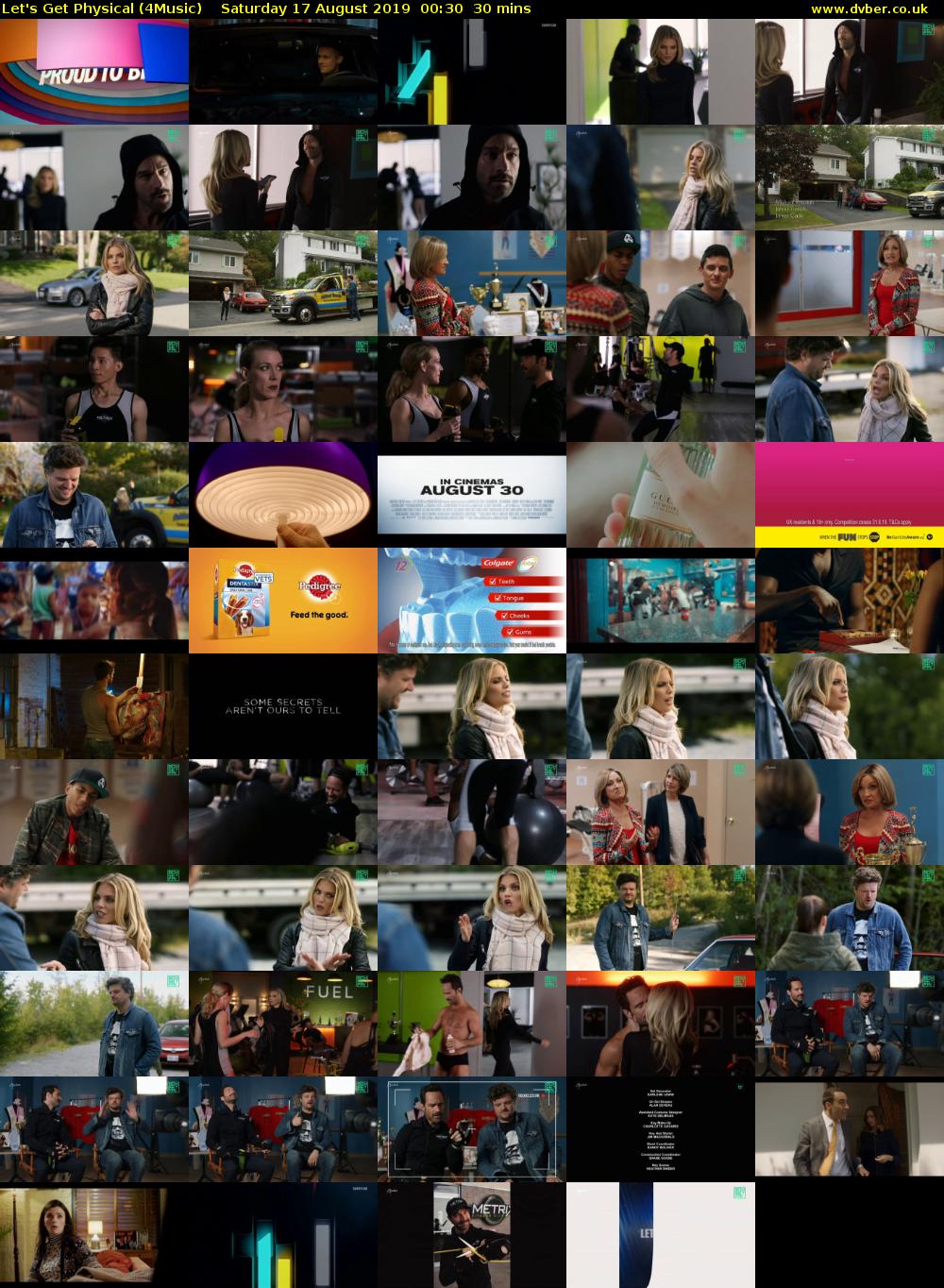Let's Get Physical (4Music) Saturday 17 August 2019 00:30 - 01:00