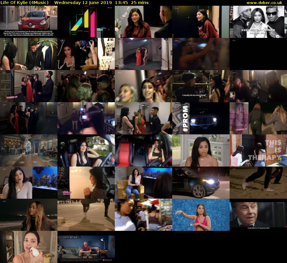 Life Of Kylie (4Music) Wednesday 12 June 2019 13:45 - 14:10