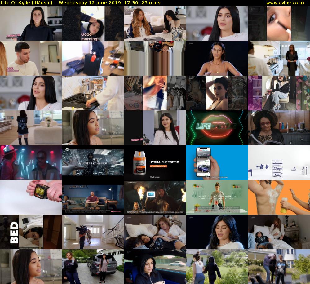 Life Of Kylie (4Music) Wednesday 12 June 2019 17:30 - 17:55