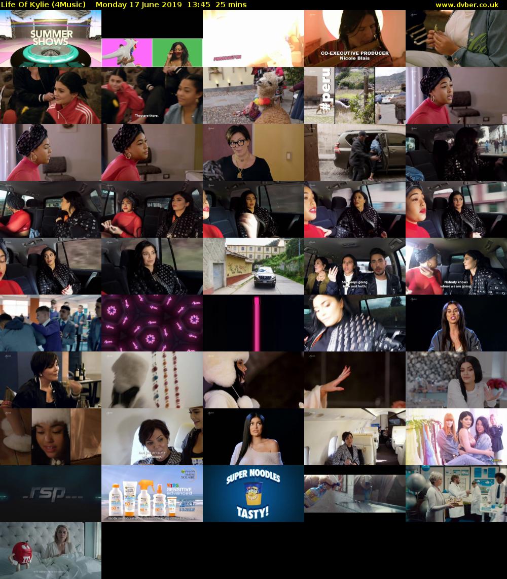 Life Of Kylie (4Music) Monday 17 June 2019 13:45 - 14:10