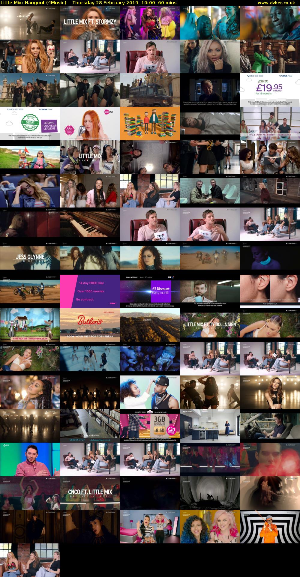 Little Mix: Hangout (4Music) Thursday 28 February 2019 10:00 - 11:00