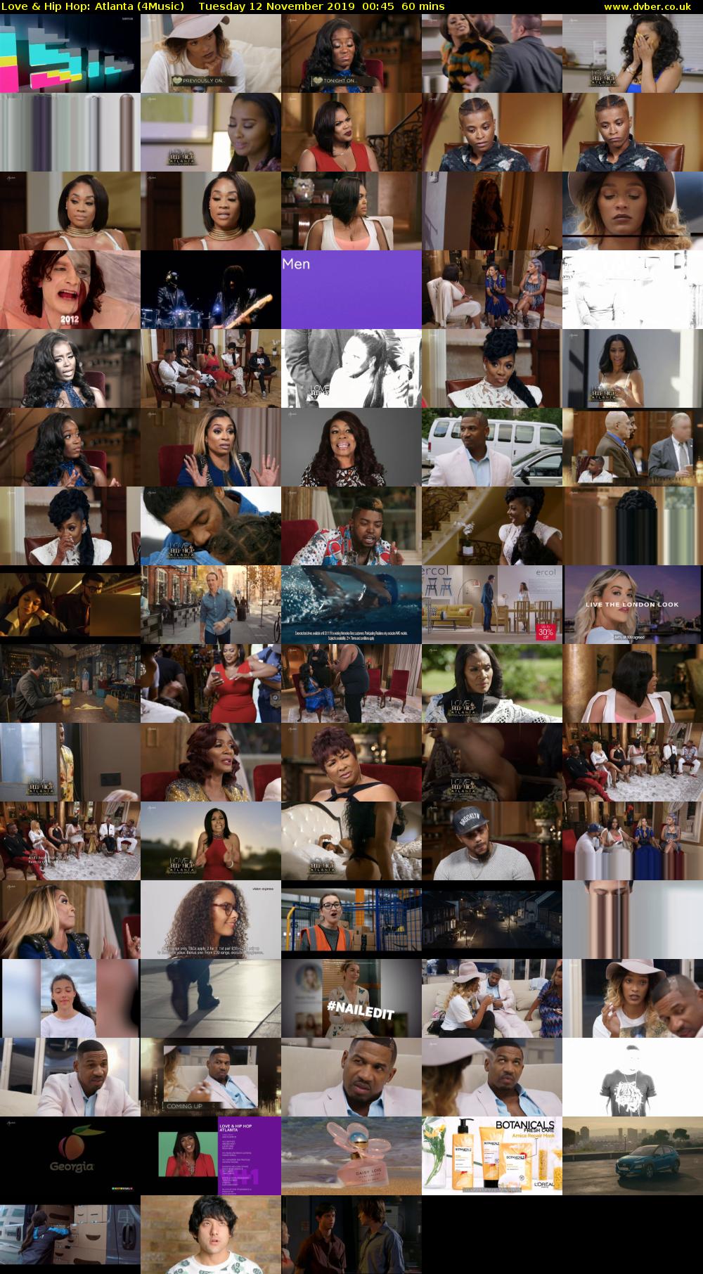 Love & Hip Hop: Atlanta (4Music) Tuesday 12 November 2019 00:45 - 01:45