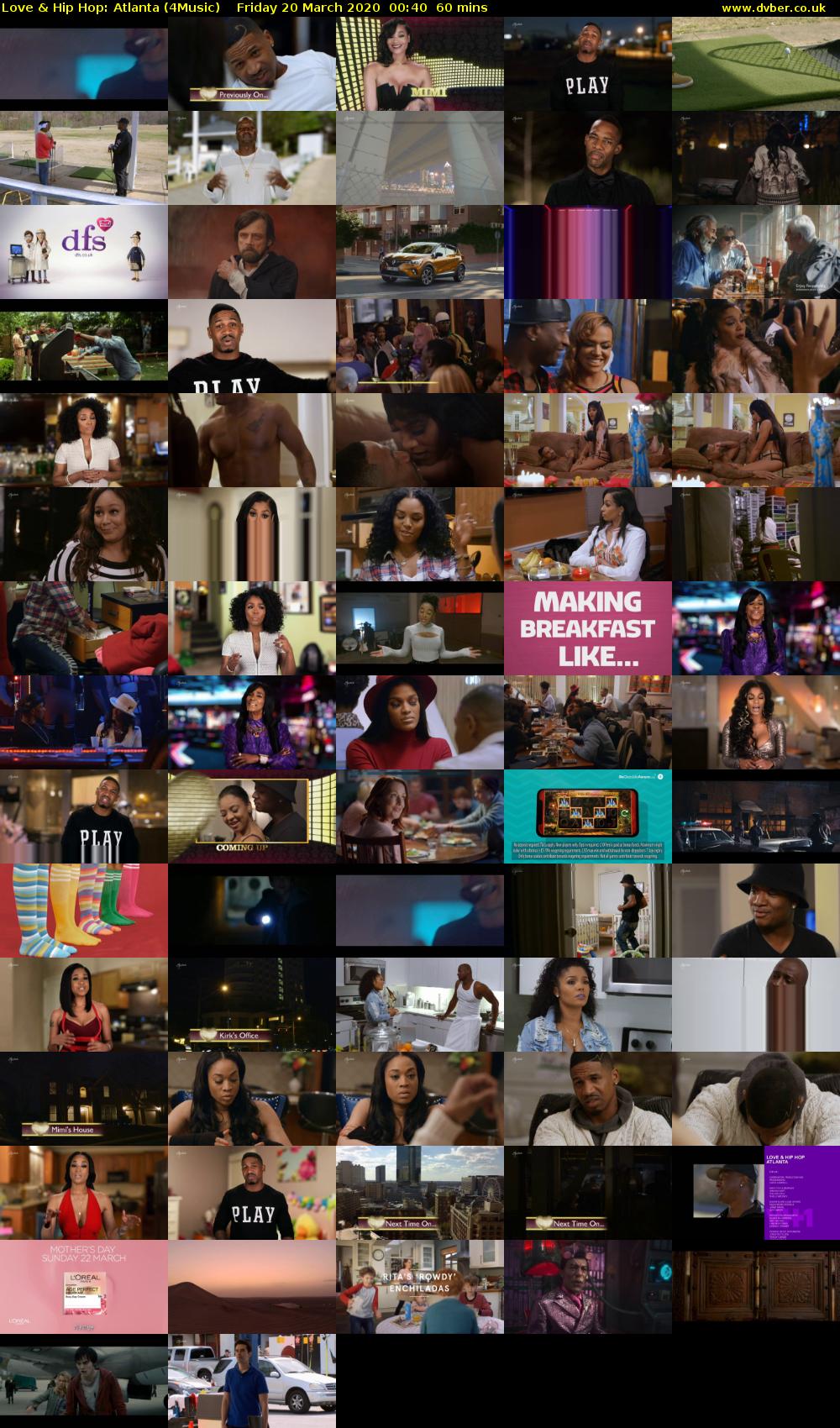 Love & Hip Hop: Atlanta (4Music) Friday 20 March 2020 00:40 - 01:40