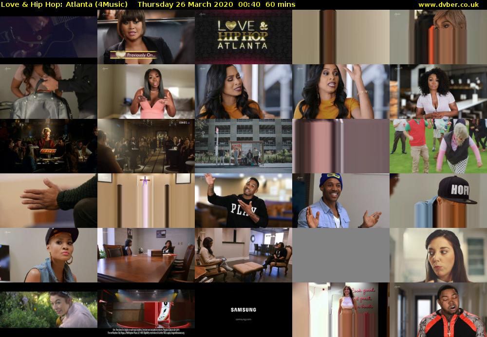 Love & Hip Hop: Atlanta (4Music) Thursday 26 March 2020 00:40 - 01:40