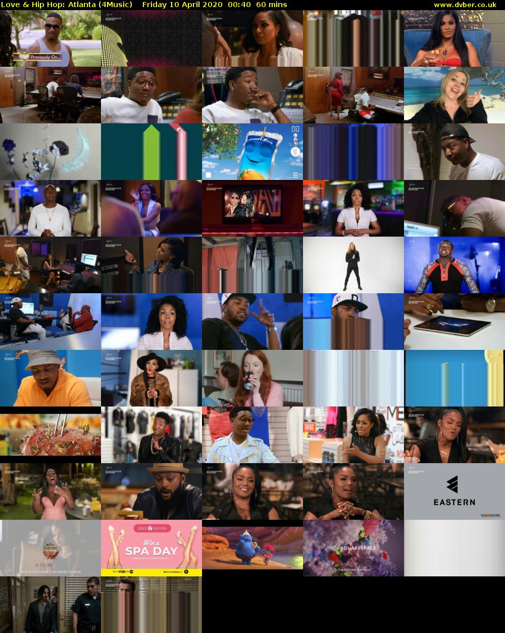 Love & Hip Hop: Atlanta (4Music) Friday 10 April 2020 00:40 - 01:40