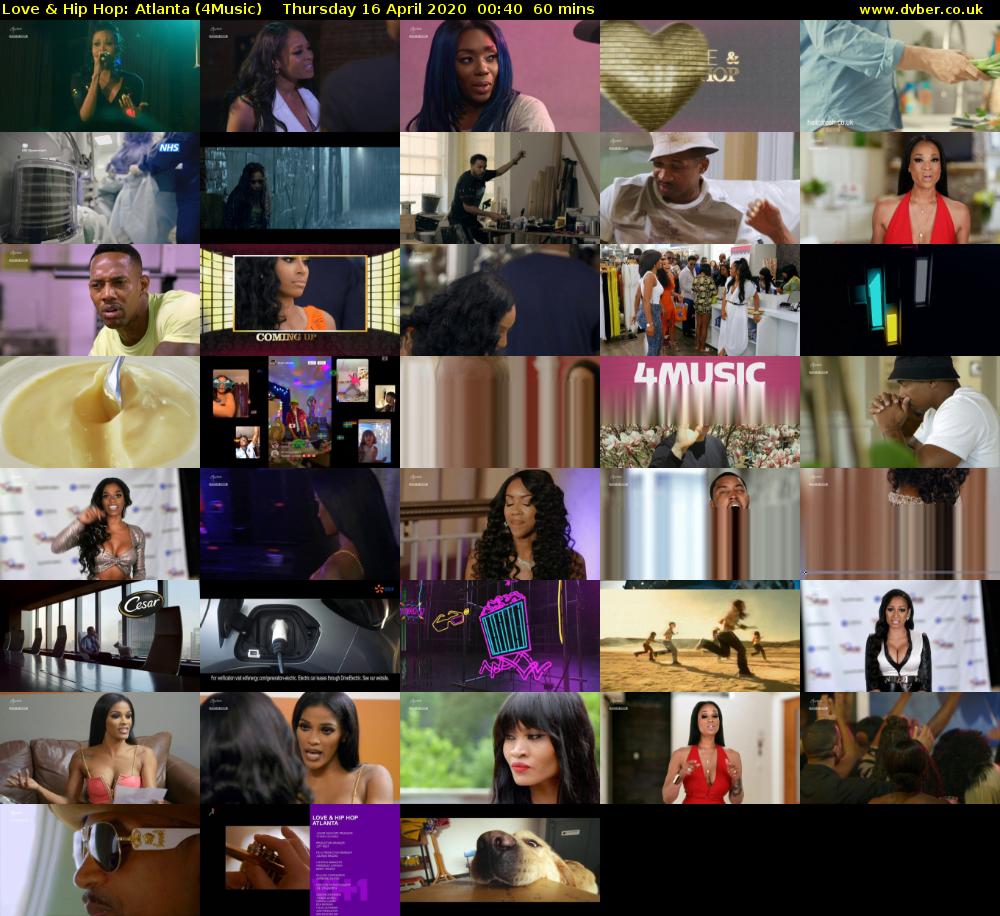 Love & Hip Hop: Atlanta (4Music) Thursday 16 April 2020 00:40 - 01:40