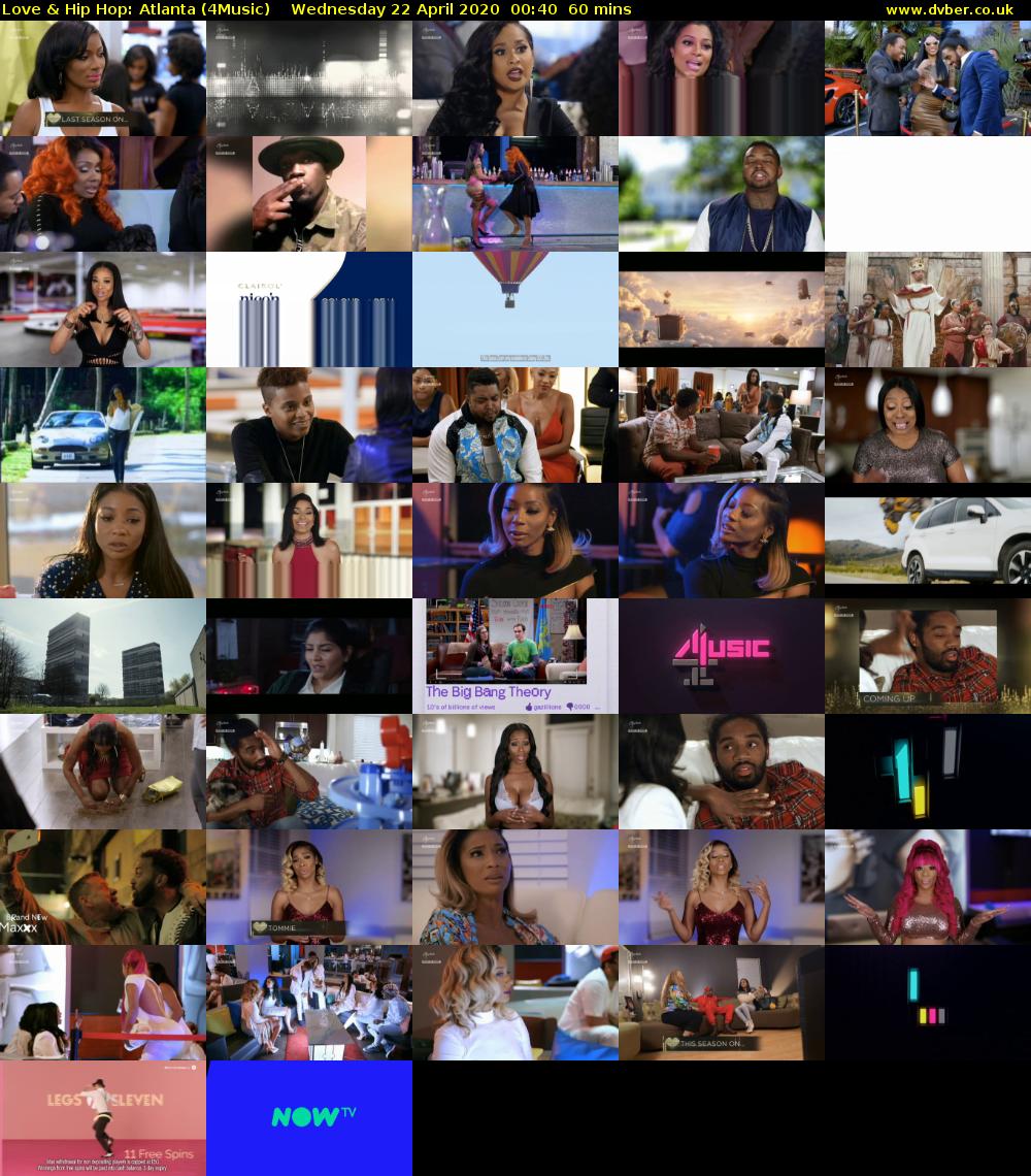 Love & Hip Hop: Atlanta (4Music) Wednesday 22 April 2020 00:40 - 01:40
