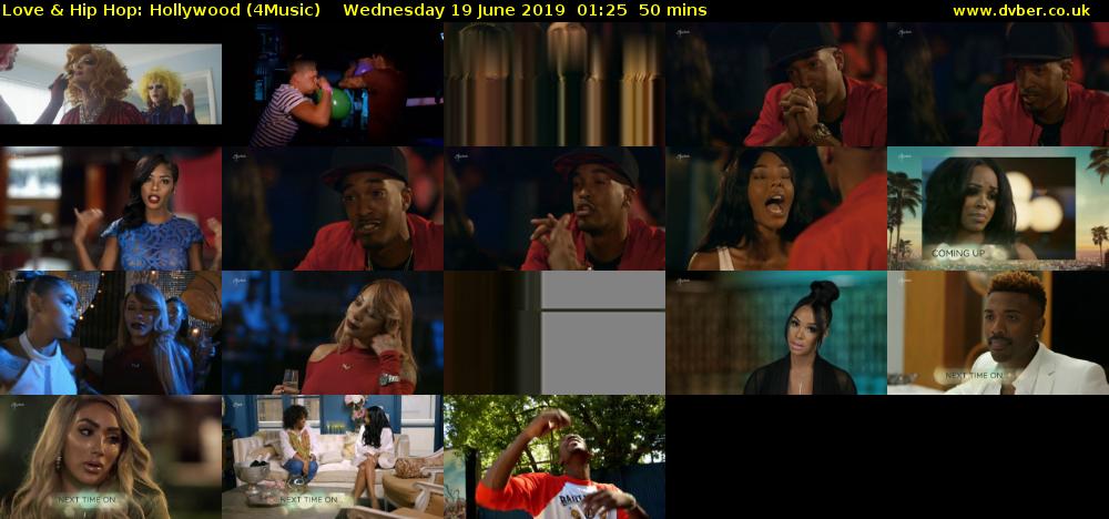 Love & Hip Hop: Hollywood (4Music) Wednesday 19 June 2019 01:25 - 02:15