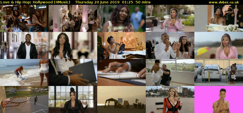 Love & Hip Hop: Hollywood (4Music) Thursday 20 June 2019 01:25 - 02:15