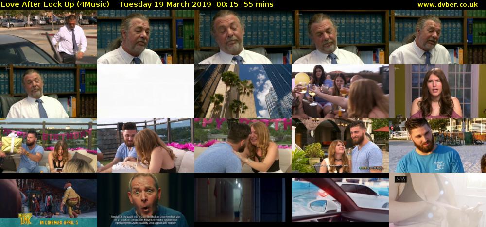 Love After Lock Up (4Music) Tuesday 19 March 2019 00:15 - 01:10