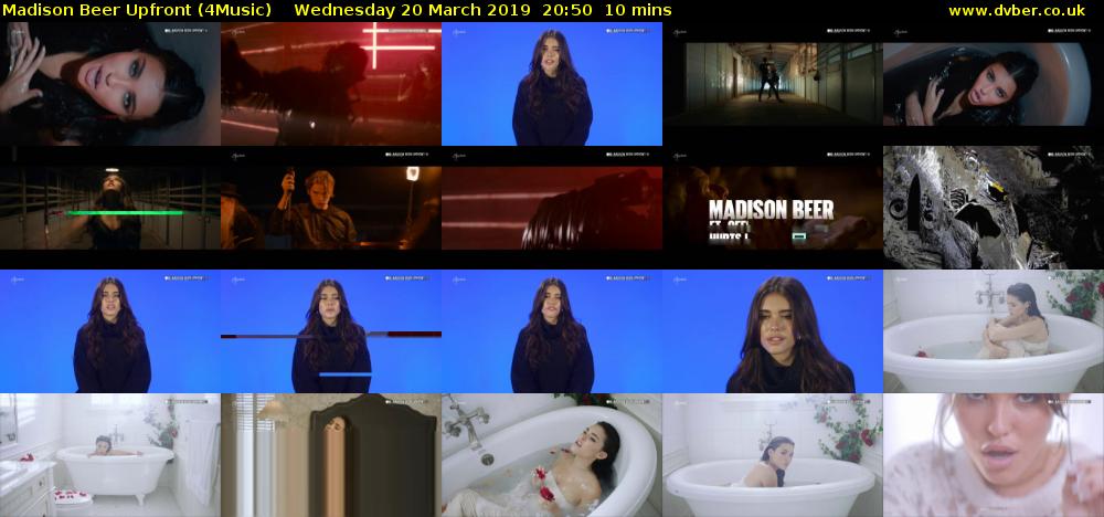 Madison Beer Upfront (4Music) Wednesday 20 March 2019 20:50 - 21:00