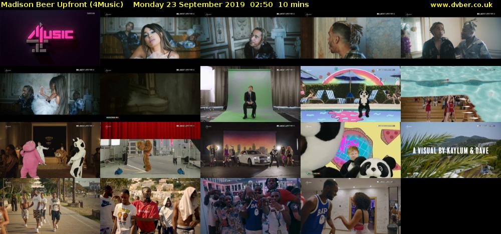 Madison Beer Upfront (4Music) Monday 23 September 2019 02:50 - 03:00