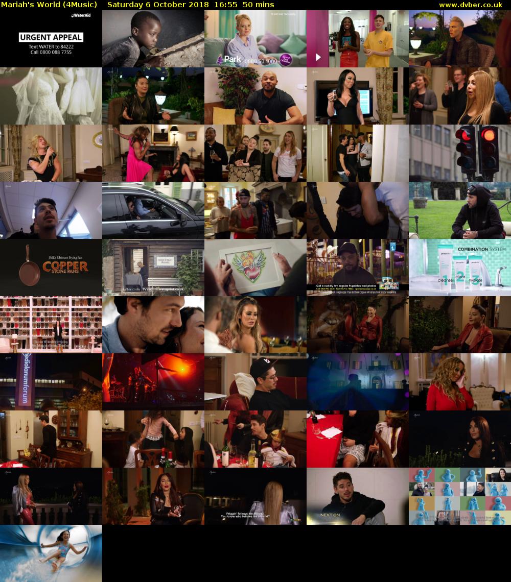 Mariah's World (4Music) Saturday 6 October 2018 16:55 - 17:45