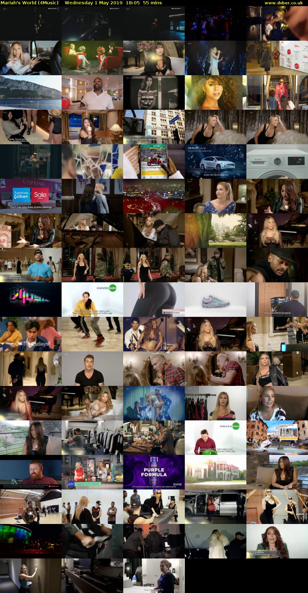 Mariah's World (4Music) Wednesday 1 May 2019 18:05 - 19:00