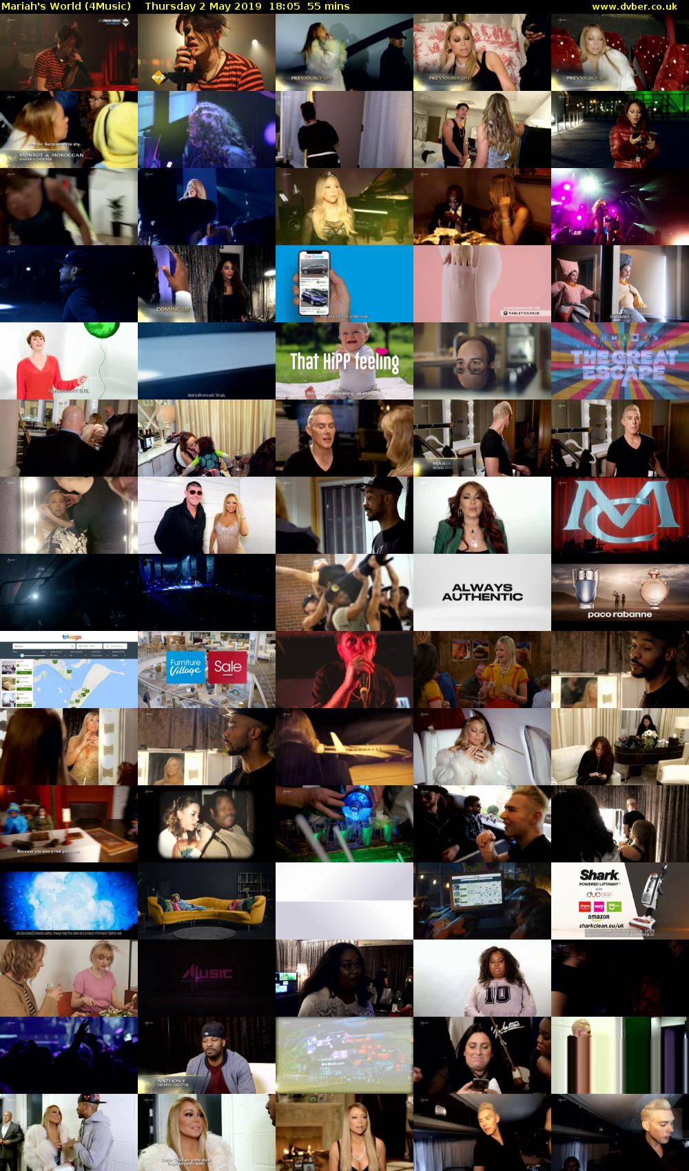 Mariah's World (4Music) Thursday 2 May 2019 18:05 - 19:00