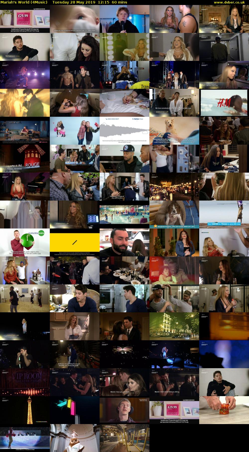 Mariah's World (4Music) Tuesday 28 May 2019 12:15 - 13:15