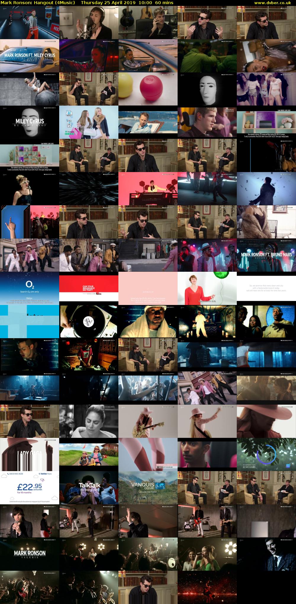 Mark Ronson: Hangout (4Music) Thursday 25 April 2019 10:00 - 11:00