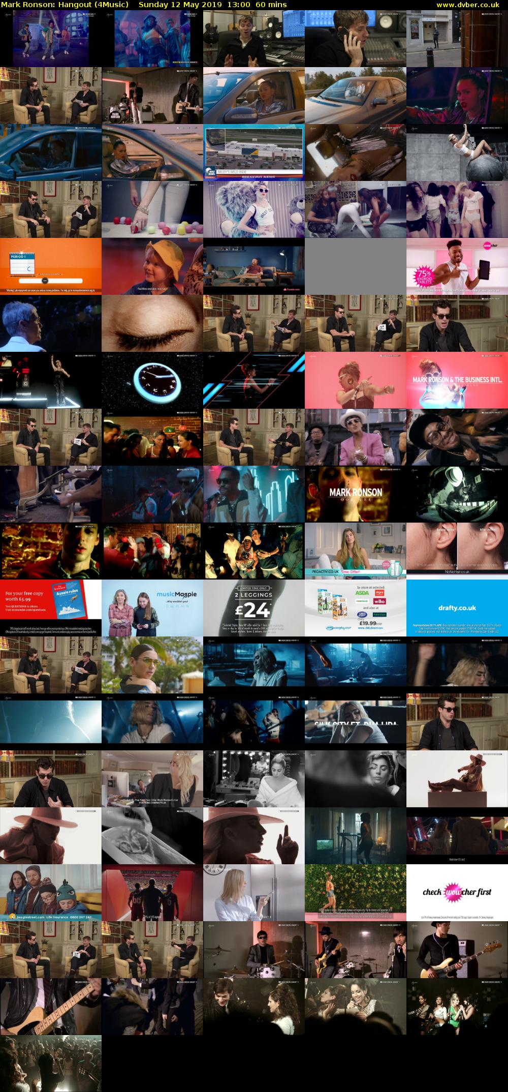Mark Ronson: Hangout (4Music) Sunday 12 May 2019 13:00 - 14:00