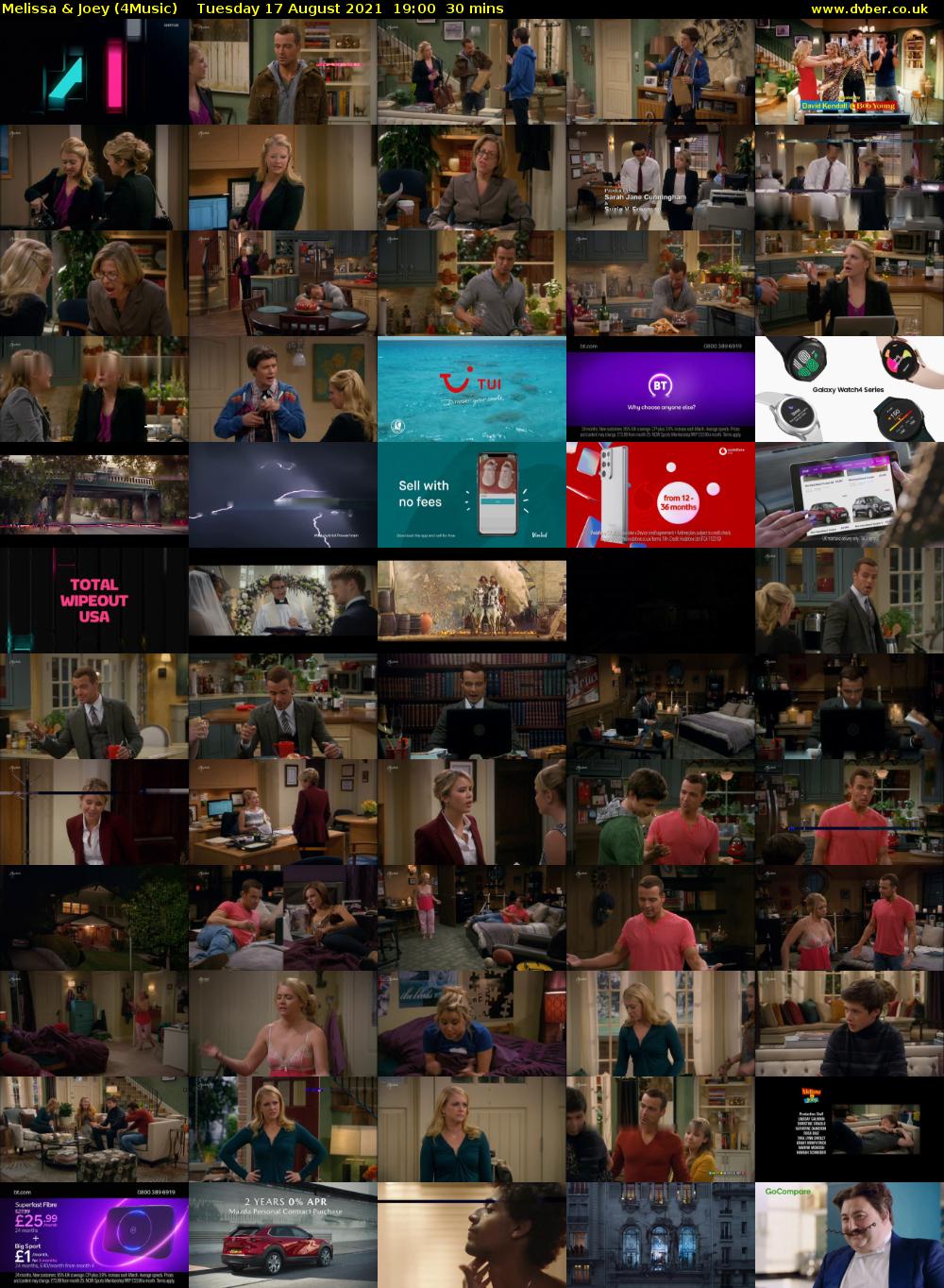Melissa & Joey (4Music) Tuesday 17 August 2021 19:00 - 19:30