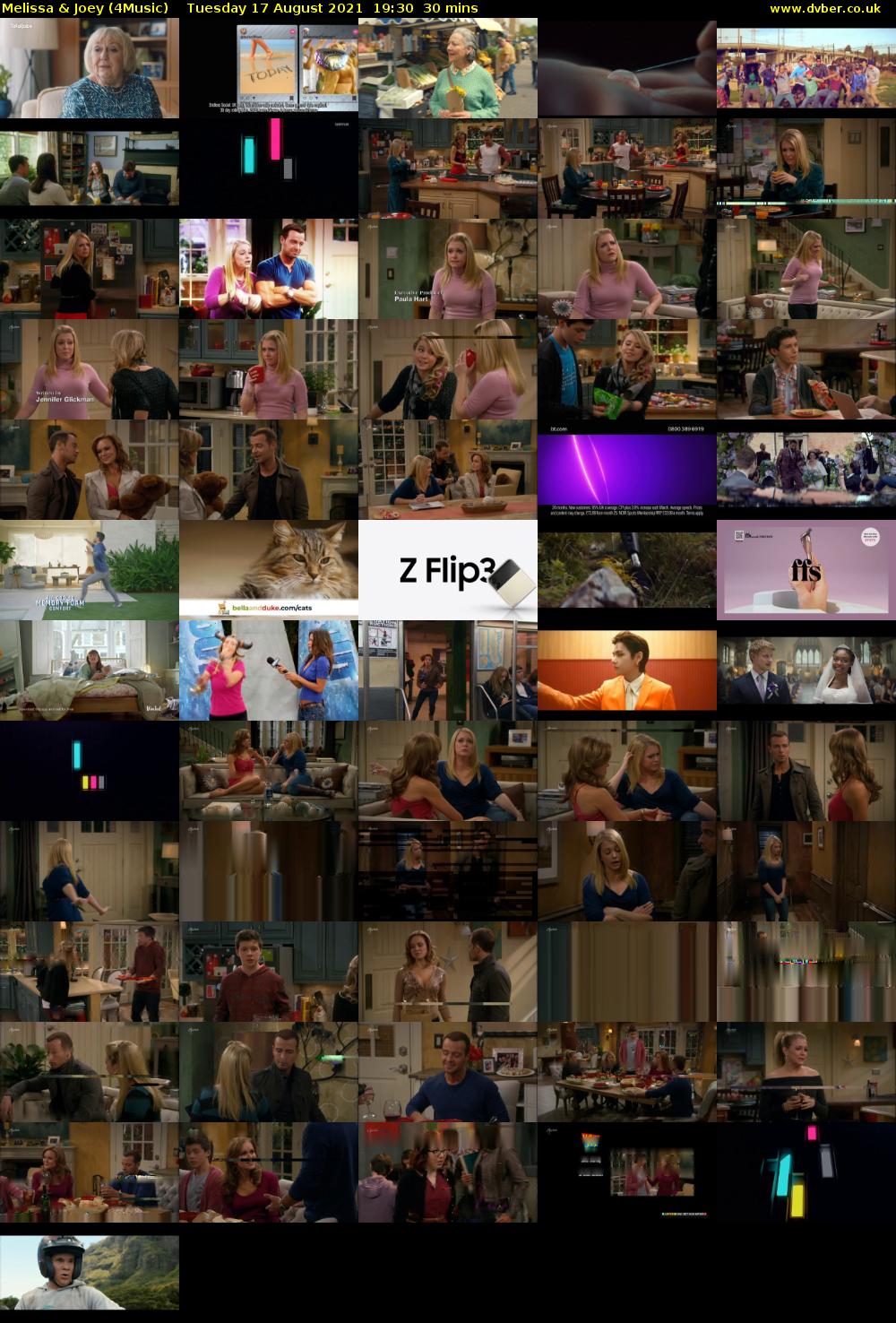Melissa & Joey (4Music) Tuesday 17 August 2021 19:30 - 20:00