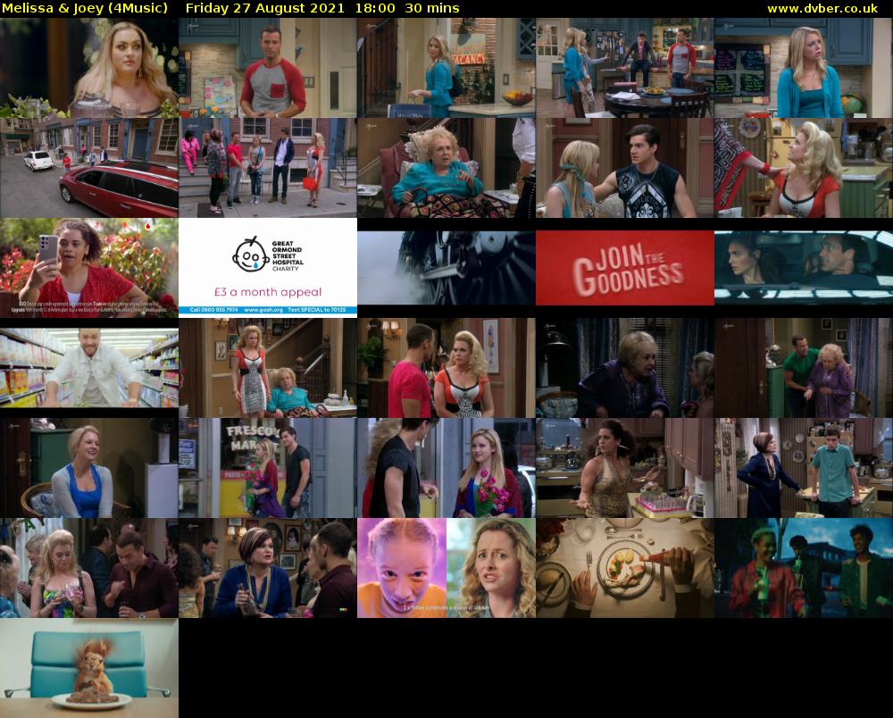 Melissa & Joey (4Music) Friday 27 August 2021 19:00 - 19:30