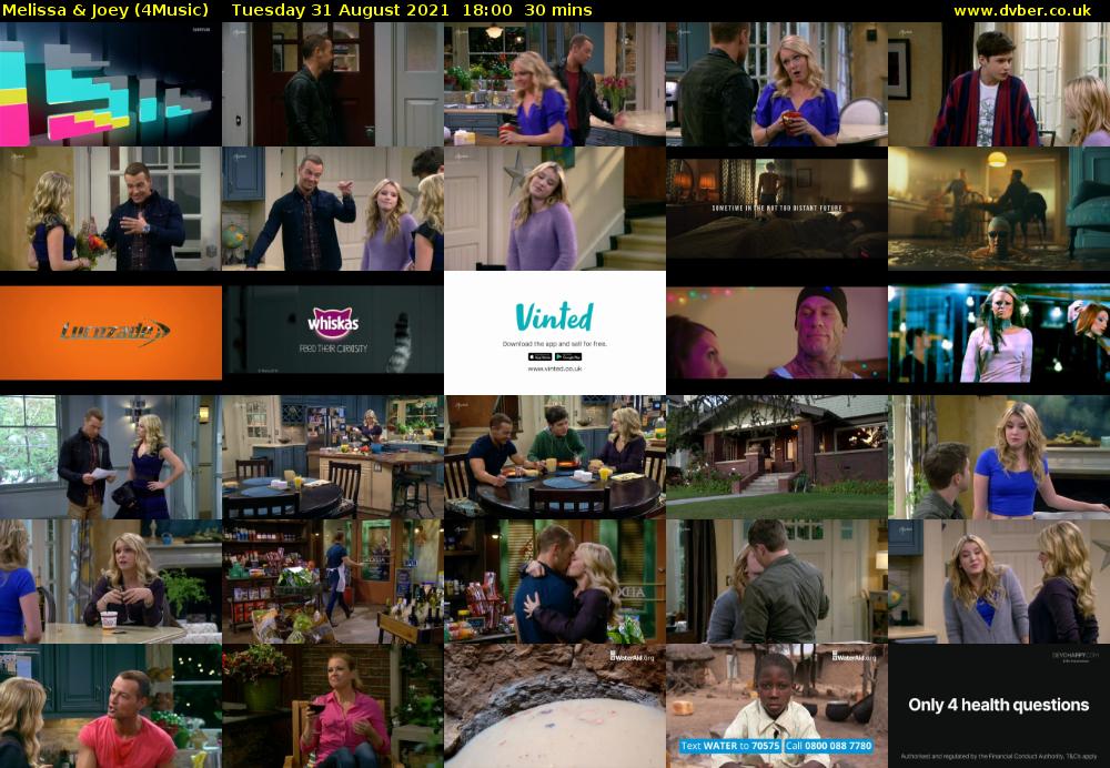 Melissa & Joey (4Music) Tuesday 31 August 2021 19:00 - 19:30