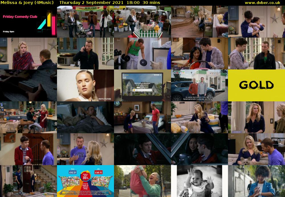 Melissa & Joey (4Music) Thursday 2 September 2021 19:00 - 19:30