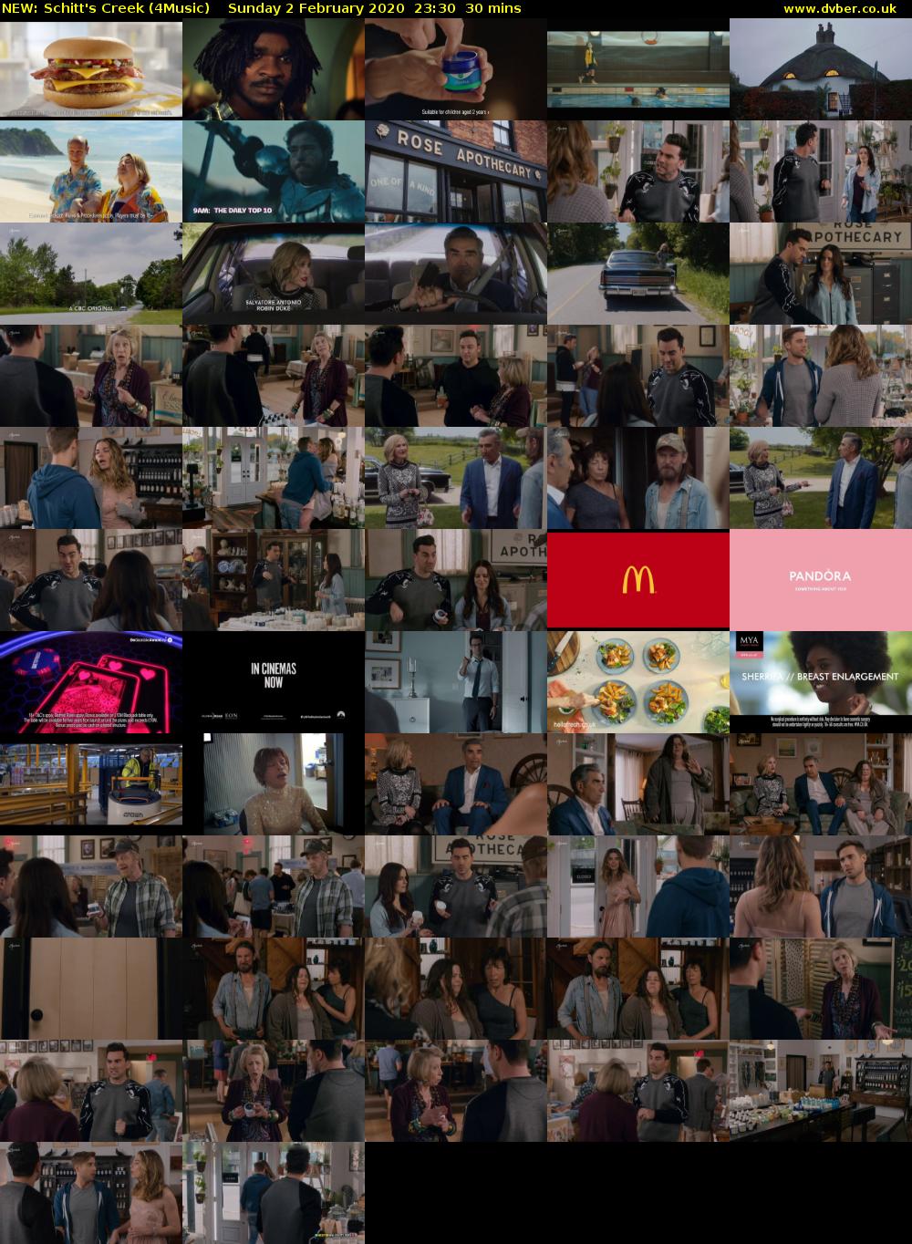 NEW: Schitt's Creek (4Music) Sunday 2 February 2020 23:30 - 00:00