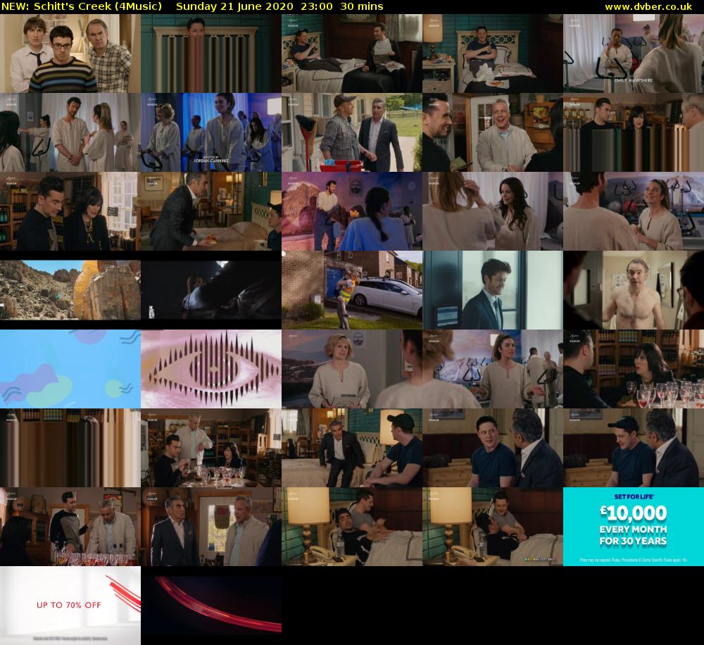 NEW: Schitt's Creek (4Music) Sunday 21 June 2020 23:00 - 23:30
