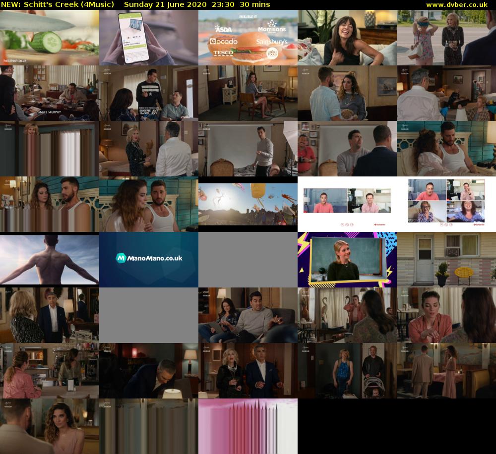 NEW: Schitt's Creek (4Music) Sunday 21 June 2020 23:30 - 00:00