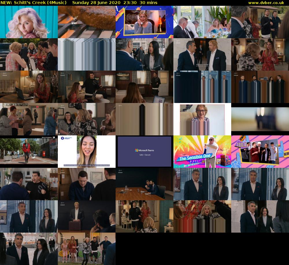 NEW: Schitt's Creek (4Music) Sunday 28 June 2020 23:30 - 00:00
