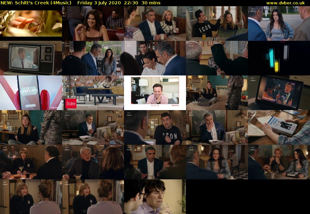 NEW: Schitt's Creek (4Music) Friday 3 July 2020 22:30 - 23:00