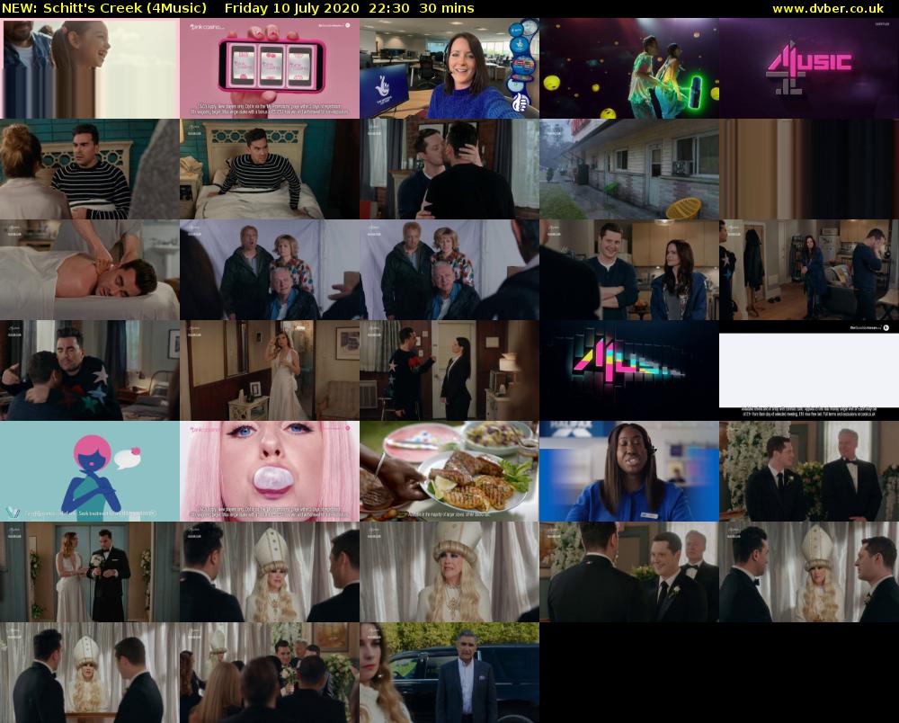 NEW: Schitt's Creek (4Music) Friday 10 July 2020 22:30 - 23:00