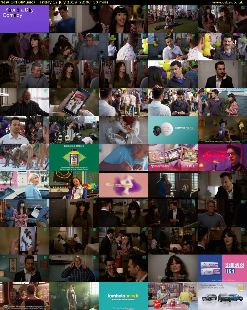 New Girl (4Music) Friday 12 July 2019 22:00 - 22:30