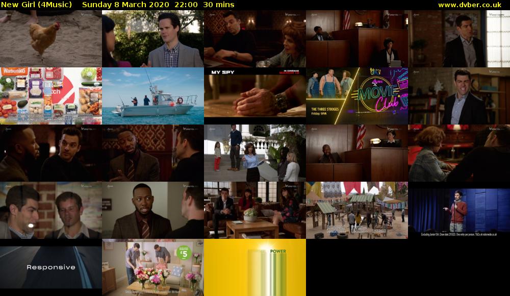 New Girl (4Music) Sunday 8 March 2020 22:00 - 22:30