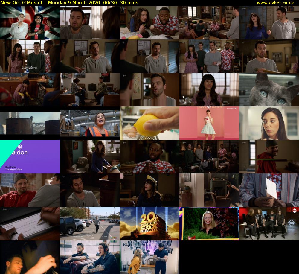 New Girl (4Music) Monday 9 March 2020 00:30 - 01:00