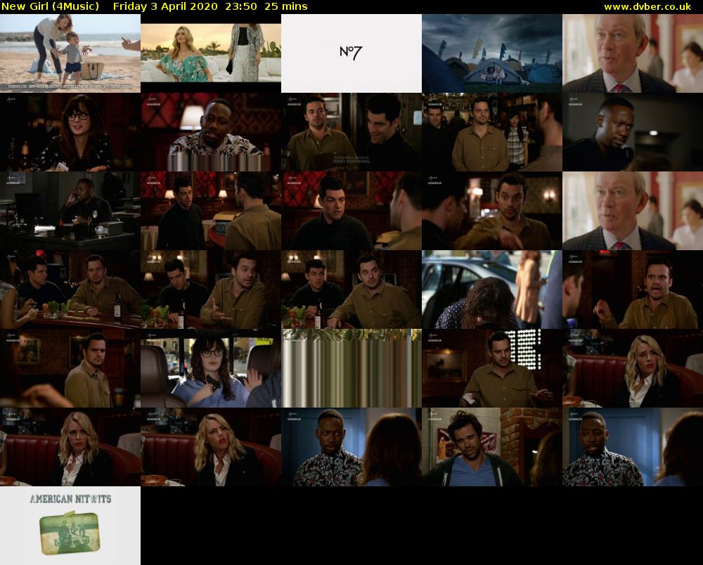 New Girl (4Music) Friday 3 April 2020 23:50 - 00:15