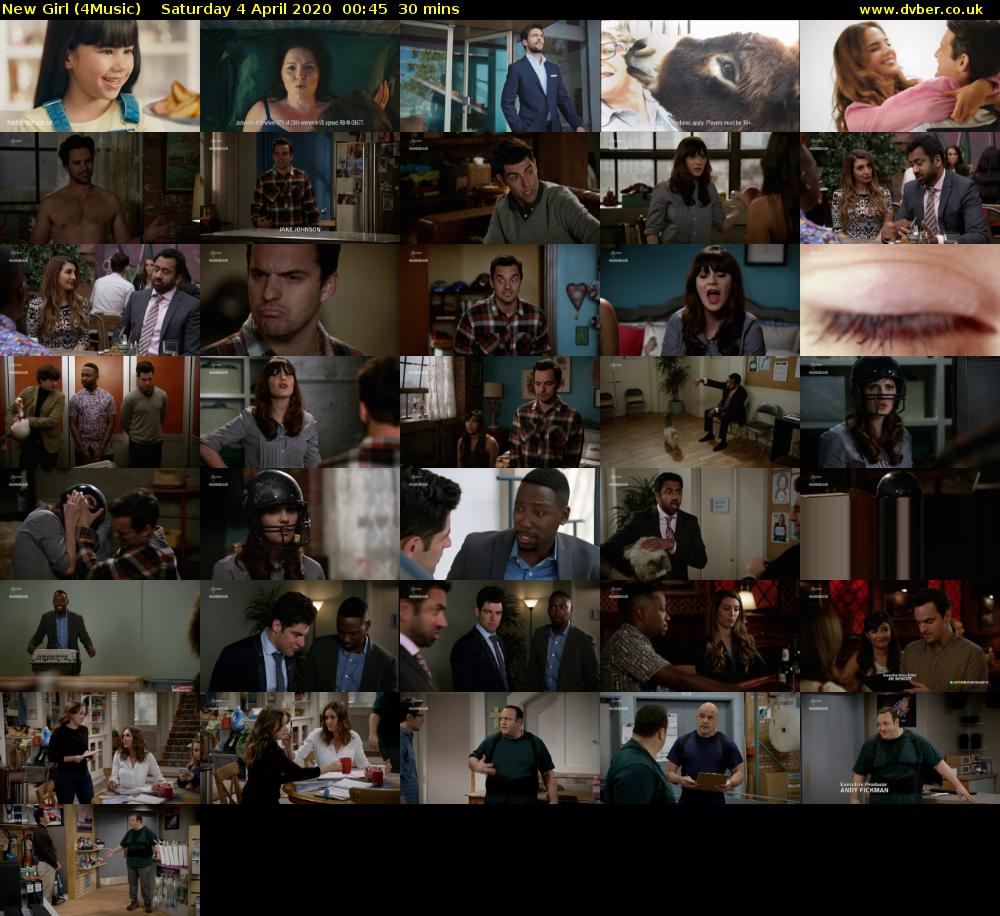 New Girl (4Music) Saturday 4 April 2020 00:45 - 01:15